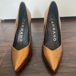 Bronze block heel Brazilian heels!